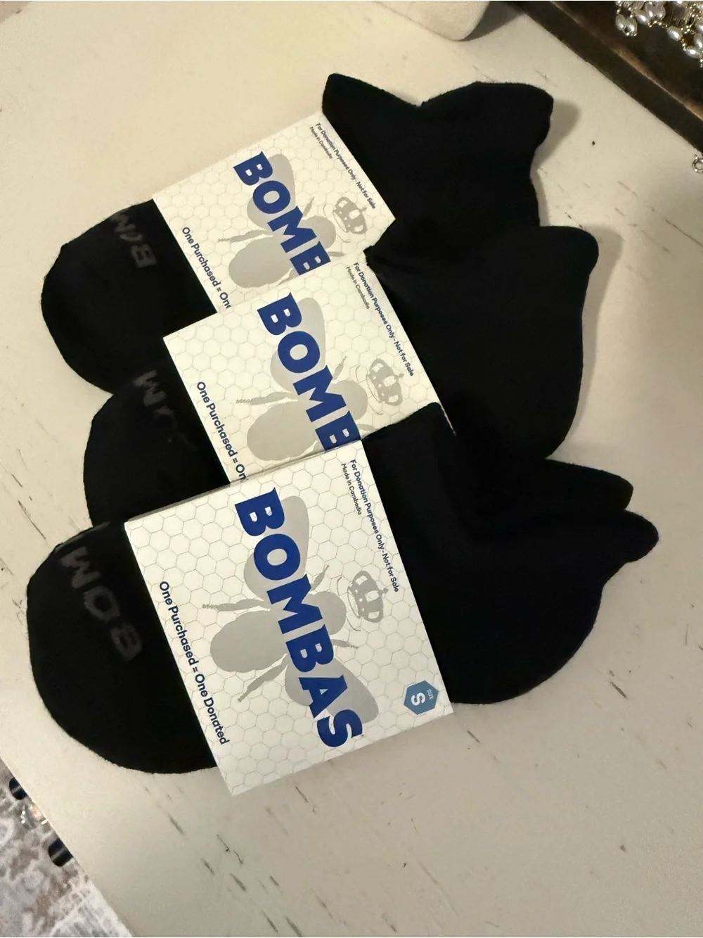 Bombas three pack women’s solid black